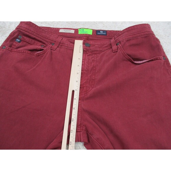 AG Adriano Goldschmied Pants Mens 36 Red Graduate Tailored Leg Chino 36x28 * - Picture 8 of 16